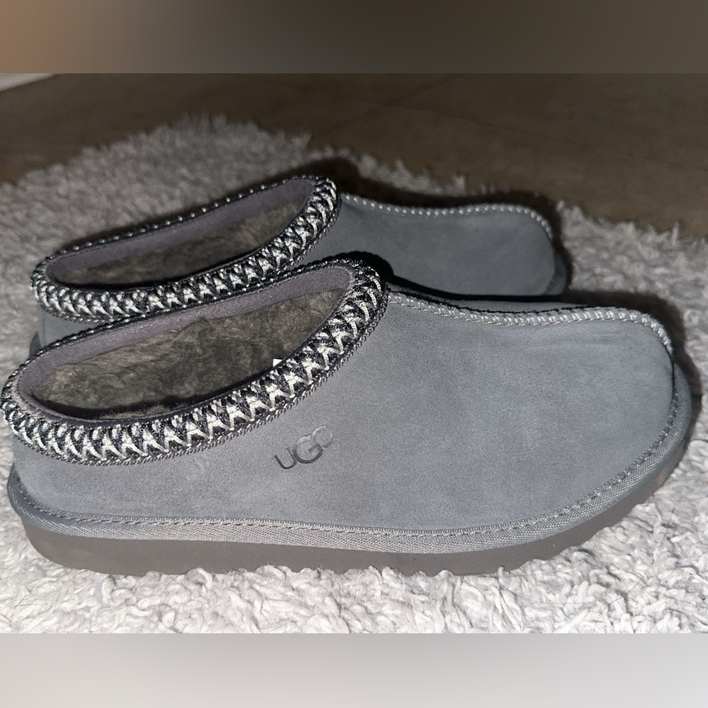 Grey UGG Tasman slippers